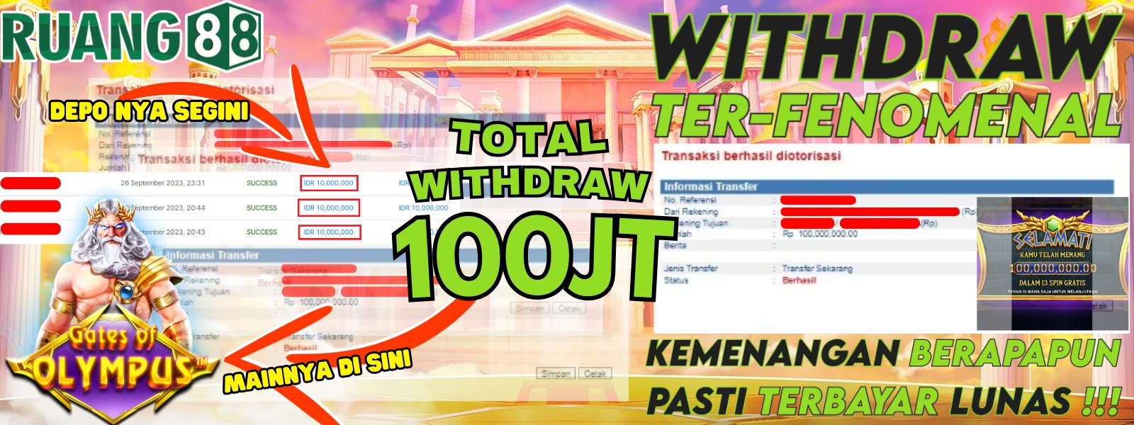 PEMENANG WITHDRAW TER-BESAR